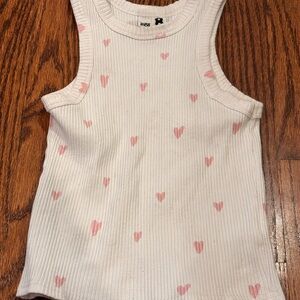 Adorable Heart Patterned Kids Tank Top